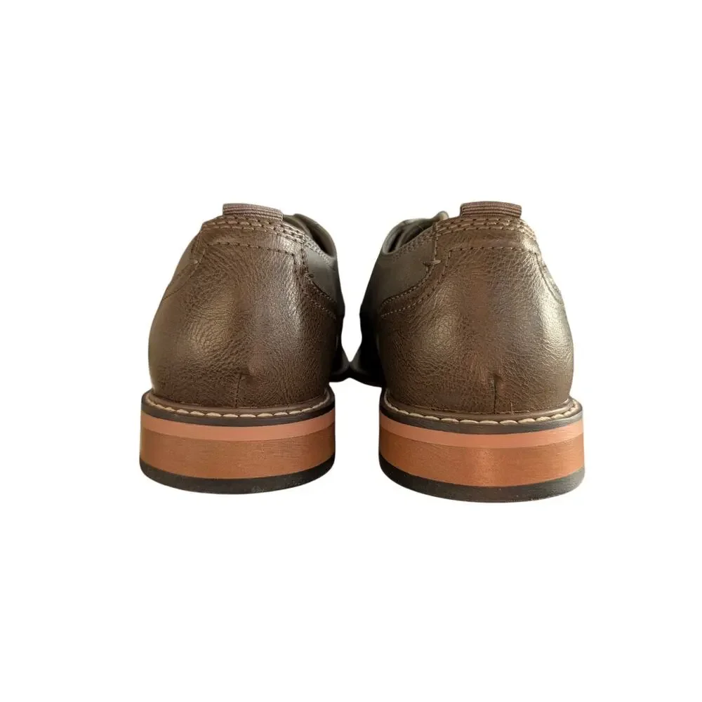 Madden Oxford M-Allou Mens 8 Grey Nubuck Lightweight Lace Up Dress‎ Shoes NWB